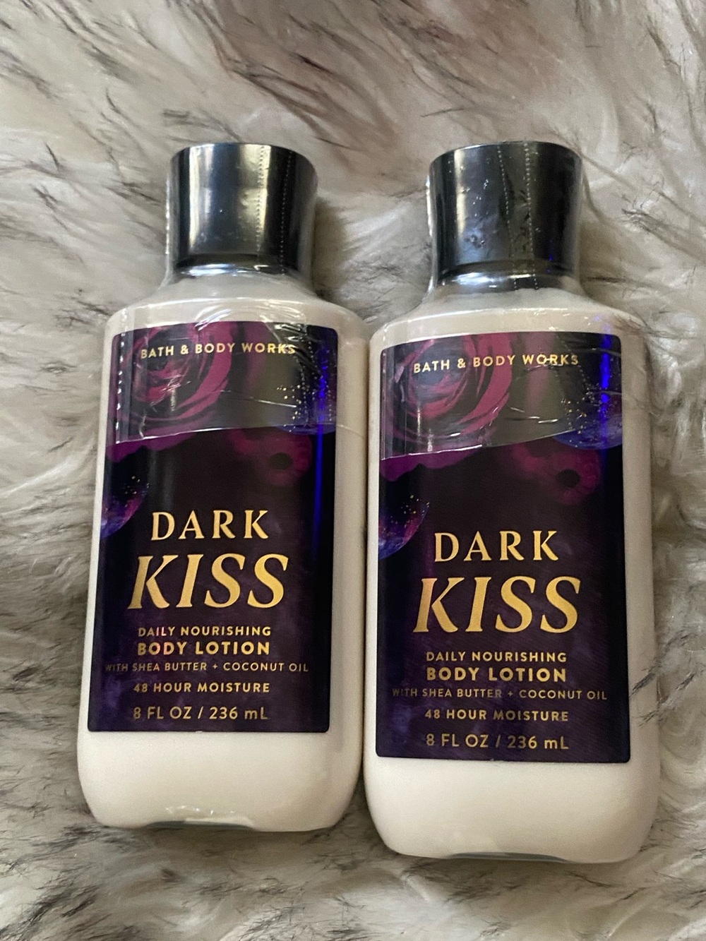 Bath & Body Works Dark Kiss Body Lotion - Purple & Gold Label